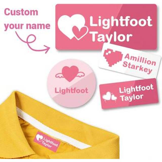 SHEIN 89pcs No Ironing, Washable, Custom Name Labels For Clothing Labels For Camp,Personalized Name Stickers For Water Bottles Labels Daycare Reusable,Cloth