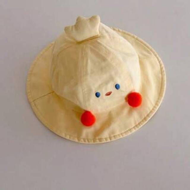 SHEIN 1pc Baby Cute Sunscreen Hat, Autumn/Spring Fashionable Bucket Hat Suitable For Newborn, Thin Fabric Design For Summer