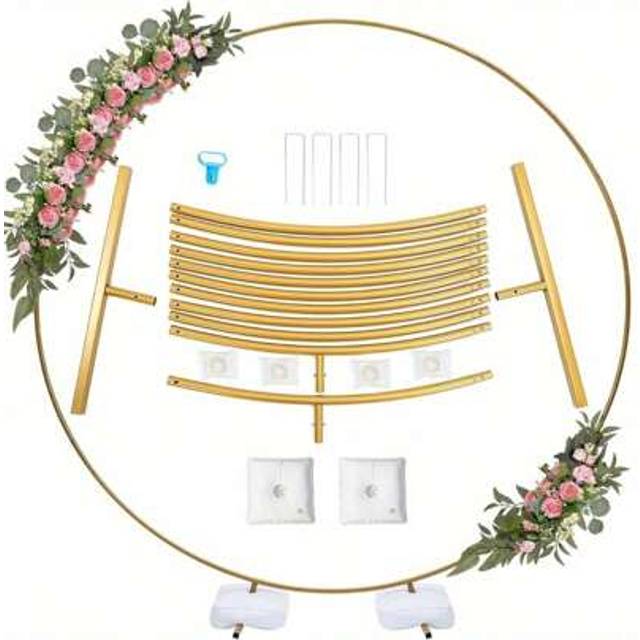 SHEIN Round Balloon Arch Metal Garland Birthday Party Wedding Baby Shower Decor 2.2M
