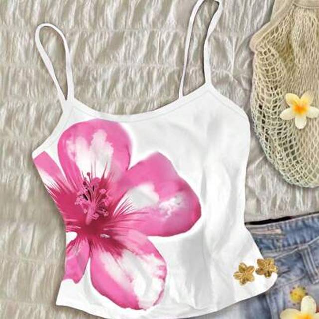 SHEIN Teen Girls Casual Minimalist Camisole Top, Snug Fit, Sleeveless, Summer