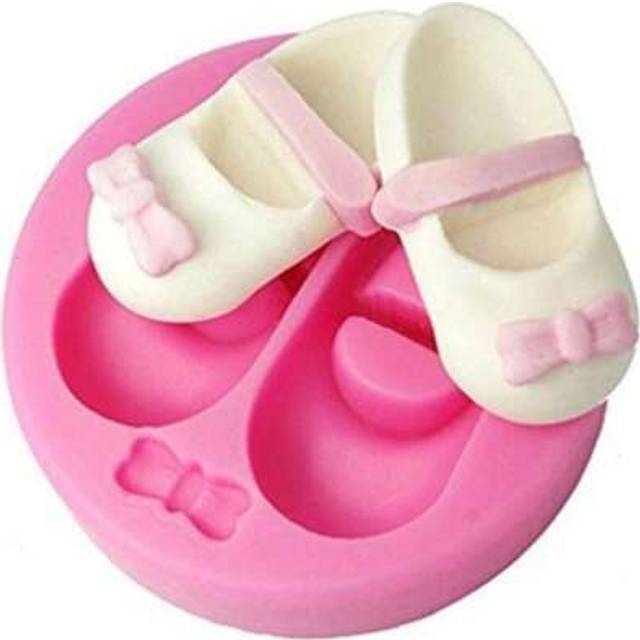 SHEIN 1pc Baking Baby Shoes Silicone Mold For Fondant Cake Decoration