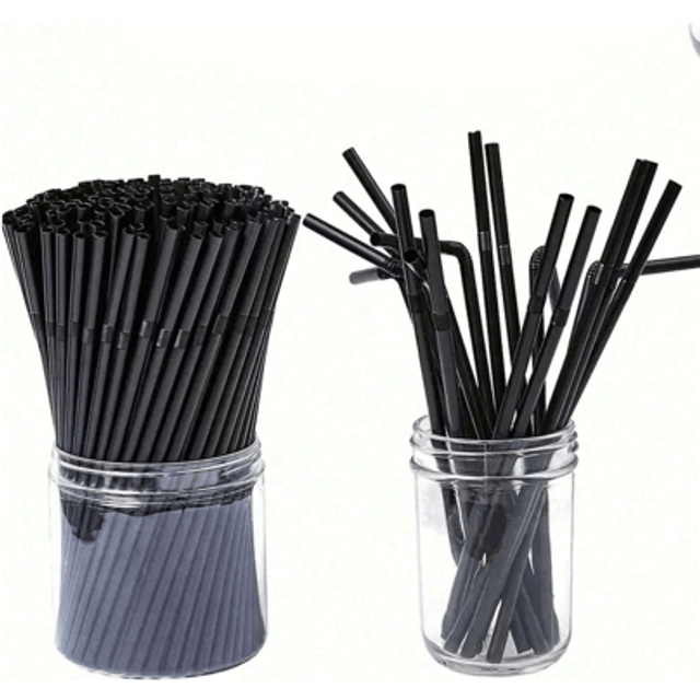SHEIN 50/100/150/200Pcs Clear Flexible Straws, Bendy Party Fancy Straws, Reusable Drinking Straws, Coffee And Cocktail Stirrers, Drink Accessories, For Milk
