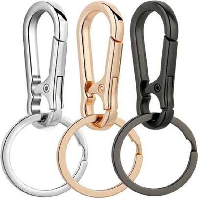 SHEIN 1pc Metal Keychains Keyring Key Chain Ring Clip Holder Organizer For Home Car Keys Key Finder Women Men Car Accessories Bag Charm School Cute Goth Y2k