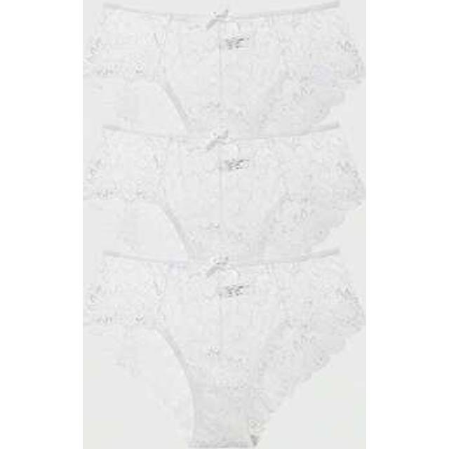 SHEIN 3pcs/Set Women Lace Low-Waist Sexy Thong Panties