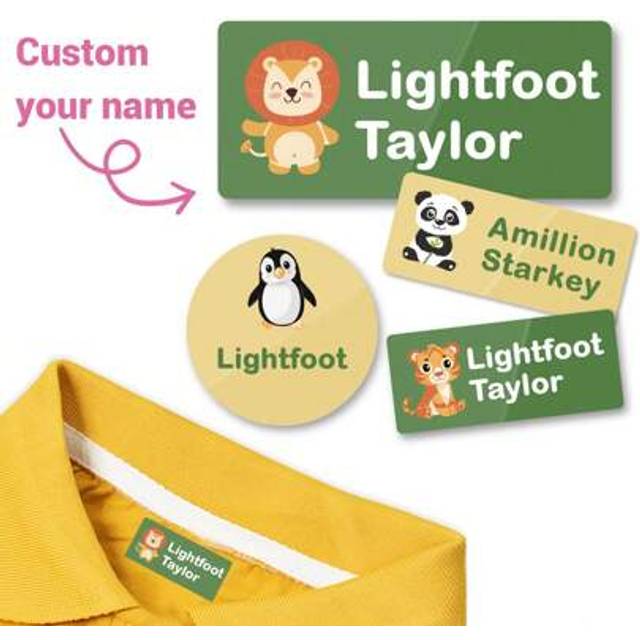 SHEIN 89pcs No Ironing, Washable, Custom Name Labels For Clothing Labels For Camp, Personalized Name Stickers For Water Bottles Labels Daycare Reusable, Clo