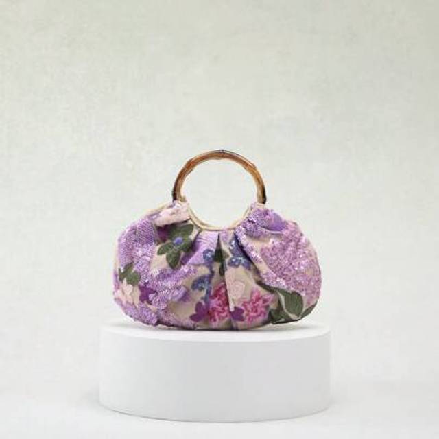 SHEIN 1 Pc SCULPTEDSTYLE Bags Colorful PVC Sequined Net Embroidery Flower, Leaf, Cloud Pattern Pleated Casual Summer Beach Women Handbag (Flower Pattern Ran