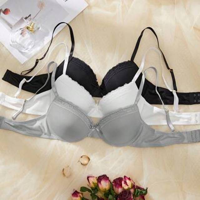 SHEIN 3pcs/Set Women&#39;s Casual Seamless Padded Bras