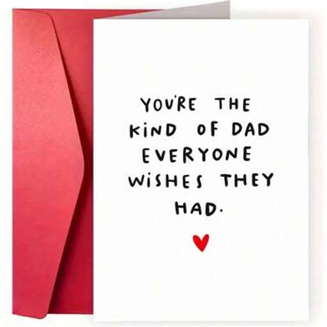SHEIN 1pc You&#39;re The Kind Of Dad That Everyone Wishes They Had - Best Dad Birthday Card - Father&#39;s Day Greeting Cards