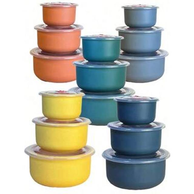 SHEIN 3pcs Set Refrigerator Food Storage Containers, Thickened & Durable