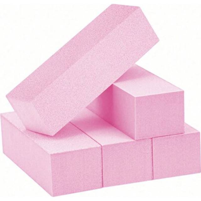 SHEIN 20pcs Nail Buffer Block, Medium/Fine Grit 100/180 Finishing Buffers For Acrylic Nails Gel Polish Nails, 3 Way Professional Pedicure Manicure Buffer Ki