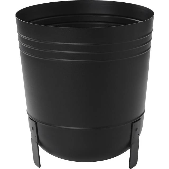 PÄRLRÖNN kruka, inom-/utomhus/svart, 32 cm
