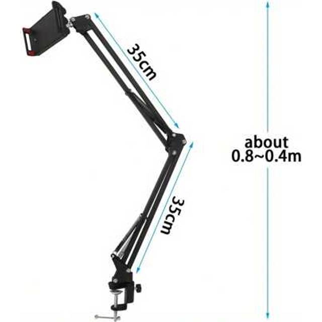 SHEIN Cell Phone Holder Phone Holder Stand For Bed Desk 360Â° Flexible Adjustable Long Arm Clamp Bracket Mount Stand For IPad Phone (4.72&#39;&#39;-7.09&#39;&#39;)