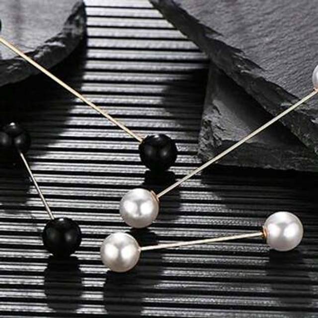SHEIN 4pcs Sweater Shawl Pins With Faux Pearl Brooch, Women Cardigans Sweater Clips,Vintage Shirt Collar Clips, Clothing Accessories, Multiple Colors Dress