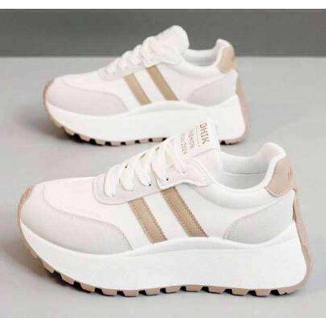 SHEIN New 2024 Autumn Women Chunky Sneakers Thick Platform Increased Height Casual Patchwork Colorblock Athletic Shoes