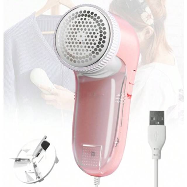 SHEIN 1pc Electric Fabric Shaver Lint Remover Ball, Usb Powered Portable Lint Remover, Hairball Trimmer, For Clothes Easy Remove Fuzz,Lint Balls,Bobbles