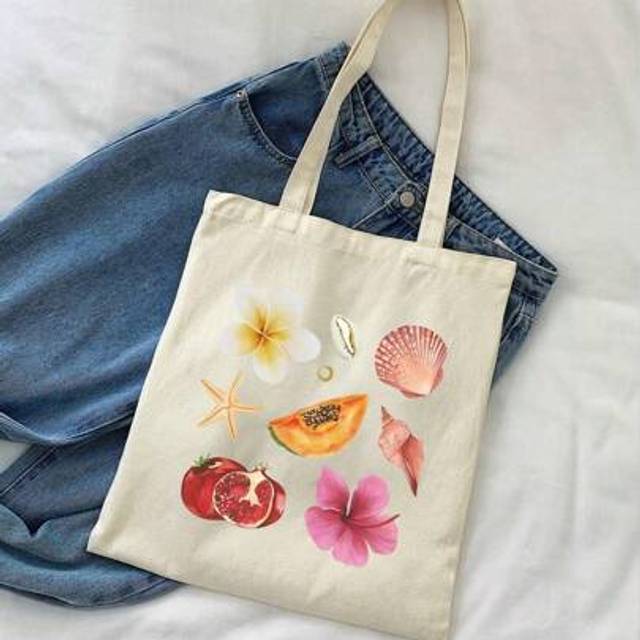 SHEIN 1pc-Nine Blue Bow Pattern Women&#39;S Handbags, Reusable Shopping Bags, Foldable Large Capacity Casual Grocery Bags,, Minimalist Bohemian Handbags For Wor
