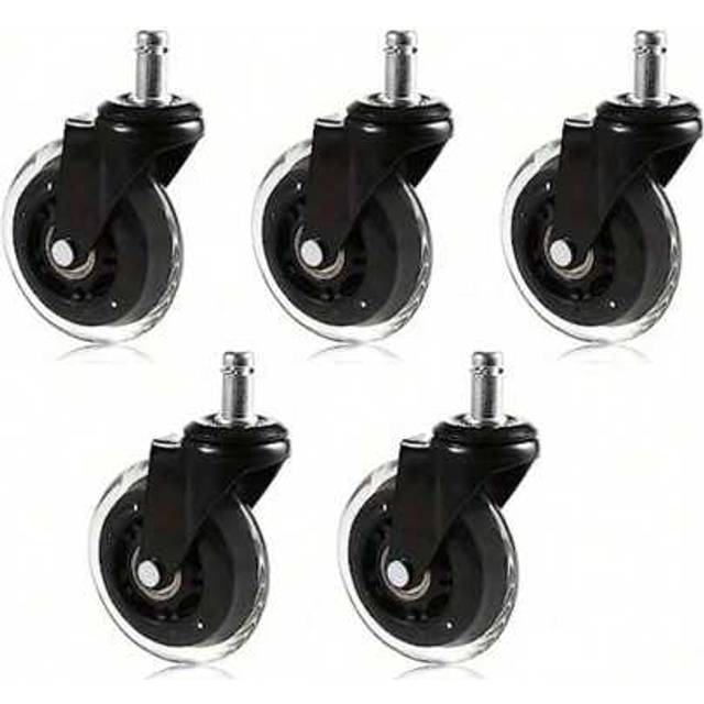 SHEIN 5 Pcs Office Chair Wheels Casters Chair Wheels Replacement Heavy Duty Office Chair Ball Casters