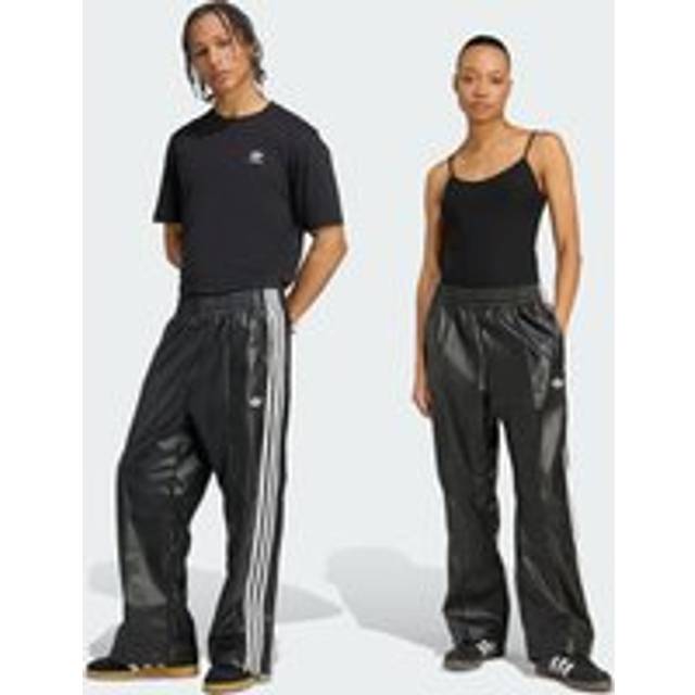 Pants adidas x Jeremy Scott Faux Leather Wide Joggers UNISEX Black L (L)