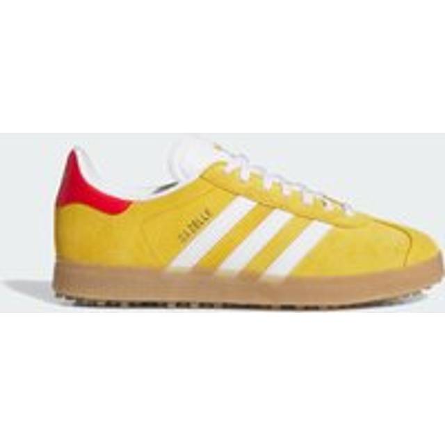 Gazelle Spikeless Golf Shoes - Bold Gold / Cloud White / Better Scarlet - 10.5