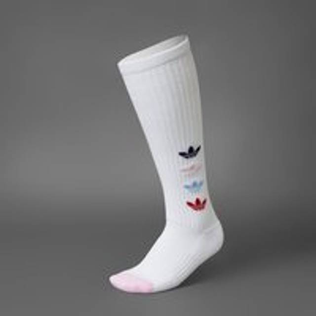 Originals Trefoil Knee-High Golf Socks - White - 3-5.5