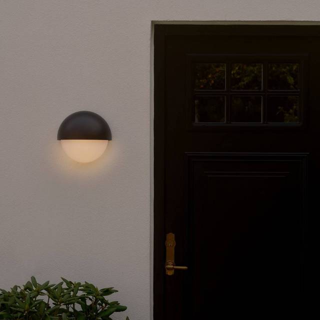 'Scorpius Maxi Round' Outdoor Wall Light Plastic - Black - One Size