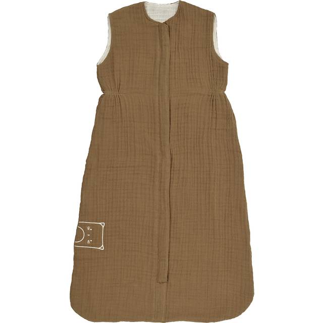 GULDVÄVARE sovpåse, mörkgul/beige, 6-18 months