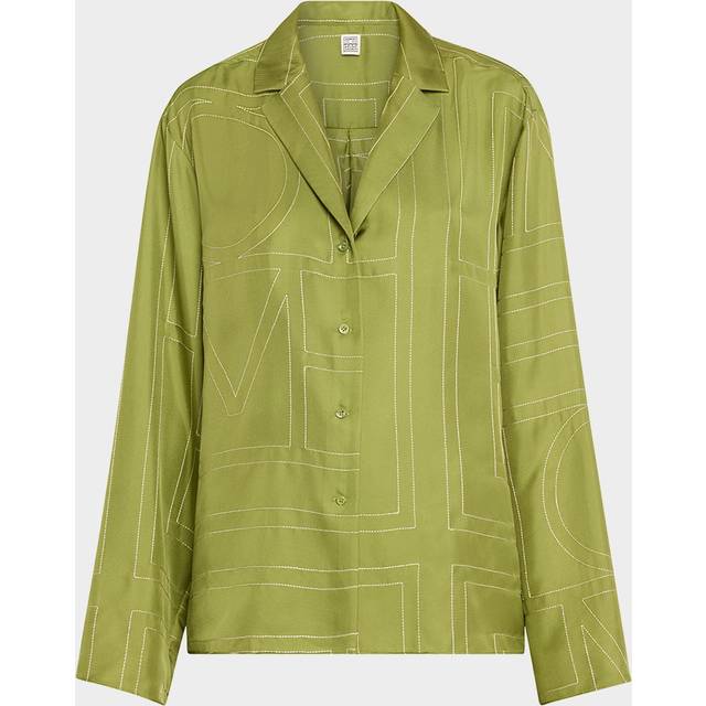 Silk Pajamas Shirt - TOTEME - gender_Woman - Brown (32)
