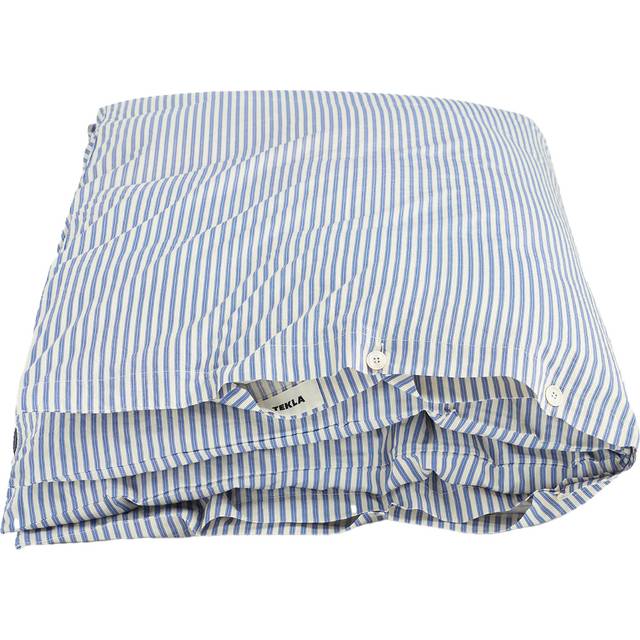 Tekla - Percale stripes double duvet cover 220x220cm skagen stripes - Påslakan