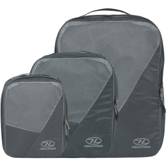 Highlander Compakta Packing Cubes 3 stk. - Grey