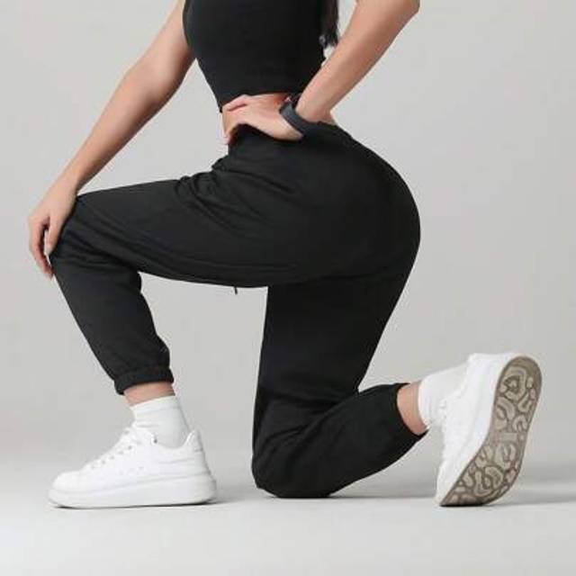 SHEIN Women&#39;s Joggers Pants Pockets Drawstring Running Sweatpants For Women Lounge Workout Jogging