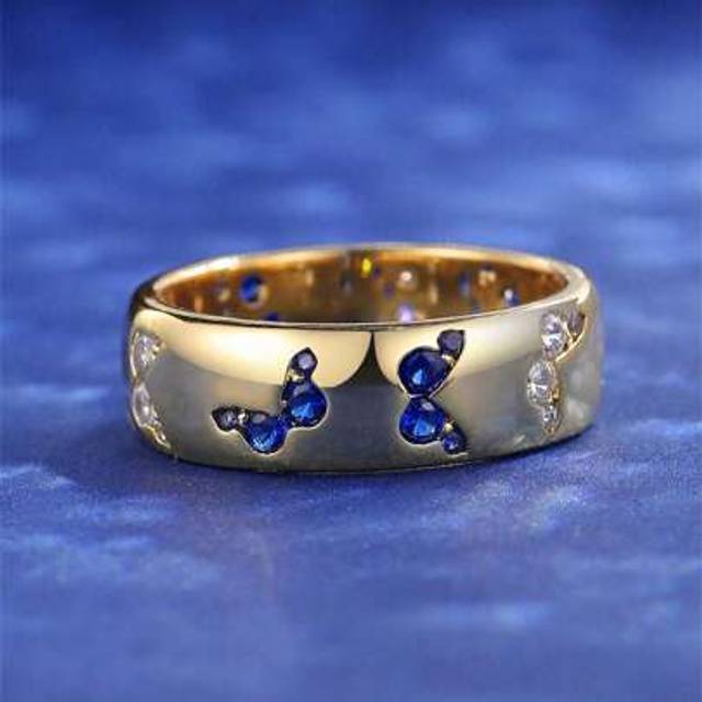 SHEIN 1pc Elegant Luxury Butterfly Shaped Rhinestone Ring, An Ideal Gift For Family, Girlfriend, Bringing Surprise And Romance