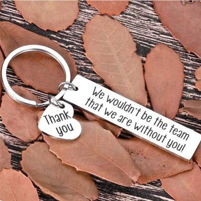 SHEIN Street 1 PC Coworker Keychain Gifts For Employee Boss Appreciation Day Men Women Office Gifts For Leader Supervisor Mentor Valentine&#39;s Day