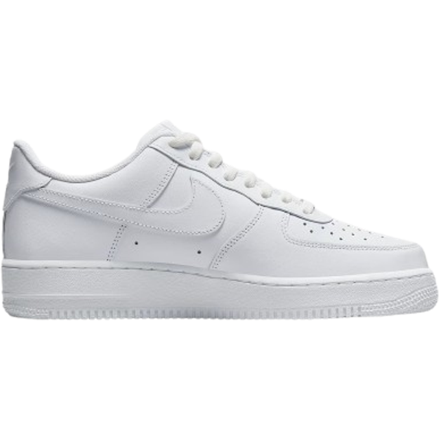 Nike Air Force 1 Low '07 - Unisex - Triple White, 38.5 (38.5)