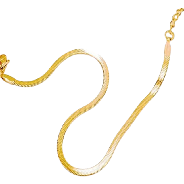 SHEIN 1pc Exquisite Stainless Steel Snake Bone Chain Ankle Chain For Women Female Travel Beach Gift Fashion Foot Jewelry
