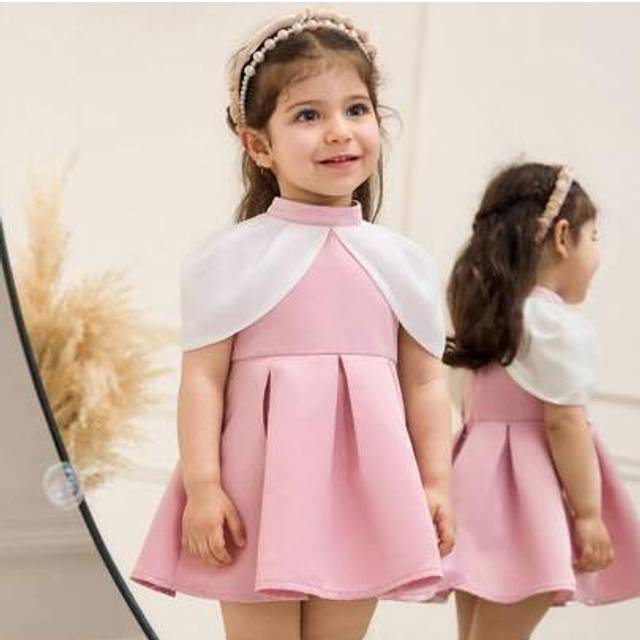 SHEIN Babygirl Elegant Satin Pink Dress, Summer Formal