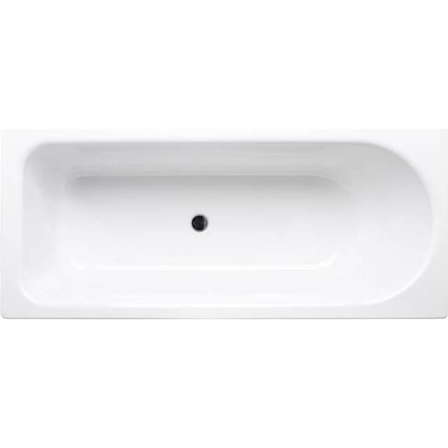 Gustavsberg GB2116070100 Kombibadkar med bottenventil, vit 1600x700 mm