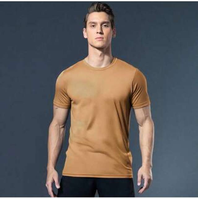 SHEIN Men Sports T-Shirt, Short Sleeve Tee, Running Sports T-Shirt, Fitness Clothing, Outdoor T-Shirt, Marathon Apparel