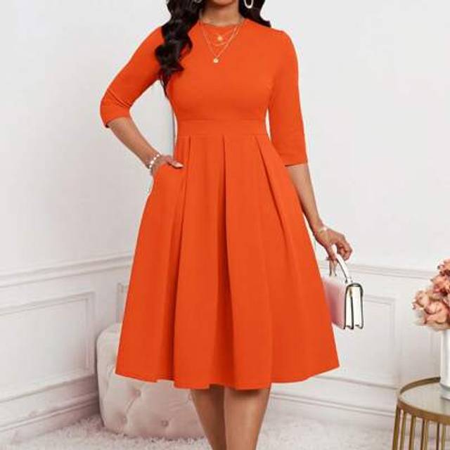 SHEIN Spring, Summer, Autumn And Winter Elegant Office Party New Year Ladies Dresses
