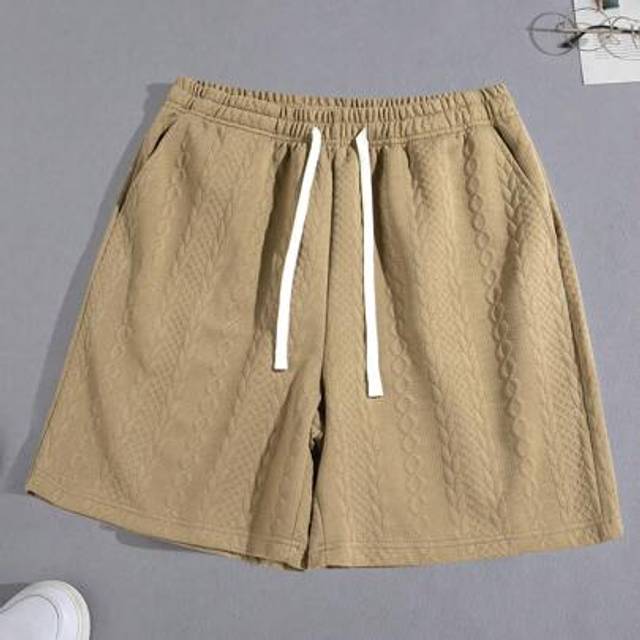 SHEIN Men&#39;s Casual Fashion Textured Patterned Beach & Sports Shorts