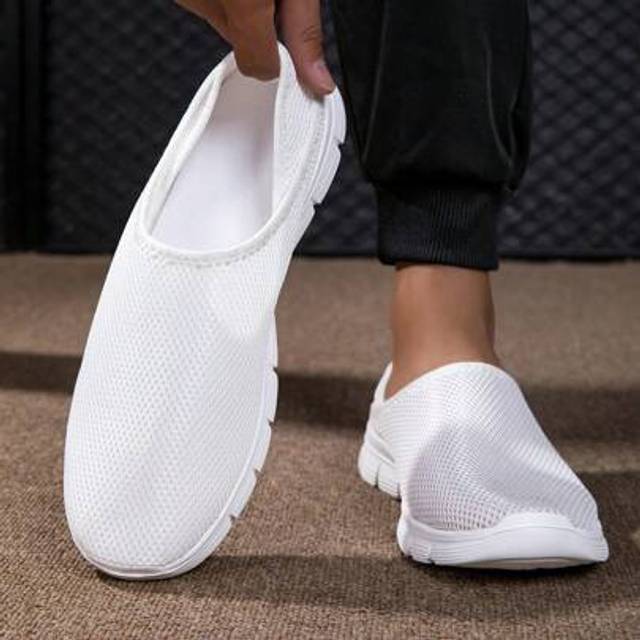 SHEIN Men&#39;s Casual & Versatile Mesh Slip-On Loafers, Lightweight & Comfortable For Work, Casual Or Sports