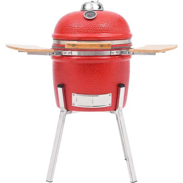 vidaXL Kamado Barbecue Grill Smoker Ceramic 81 cm - Red