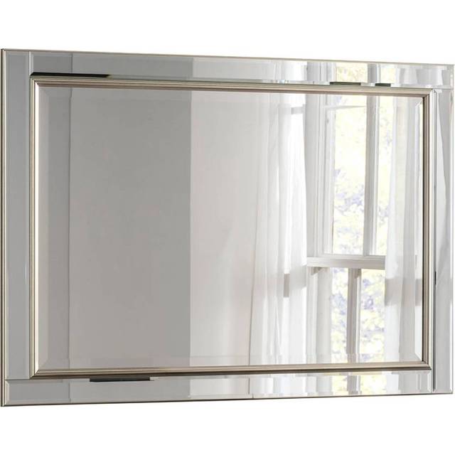 Yearn Classic Rectangle Bevelled Wall Mirror - Silver