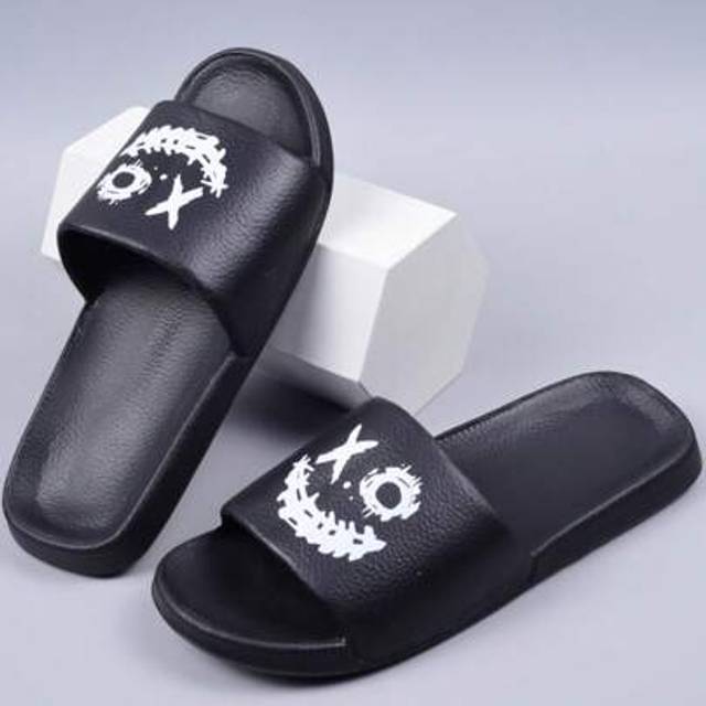 SHEIN Men&#39;s Fashion Slide Slippers, Breathable EVA Sandals With Letter Print, Suitable For Indoor And Outdoor Wear, Street Style