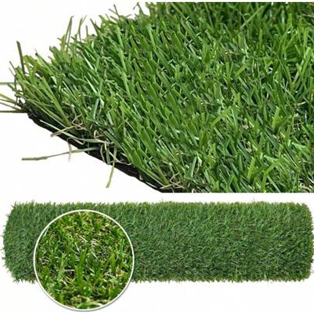 SHEIN 1 Roll 4mx1m Wear-Resistant, Aging-Resistant Artificial Grass Carpet, 20mm Pile Height Realistic Synthetic Fake Grass Outdoor Child And Pet Friendly E