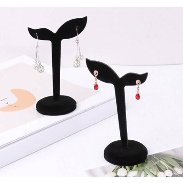 SHEIN 1pc Jewelry Display Stand For Earrings, Titanium Electroplated Wire Earring Holder Organizer, Jewelry Display Prop Back To School