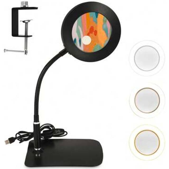 SHEIN 10 X Magnifying Glass With Light And Stand, Magnifying Light With LED, 10 Brightness Levels Adjustment, As Diamond Painting Accessory, Magnifying Ligh