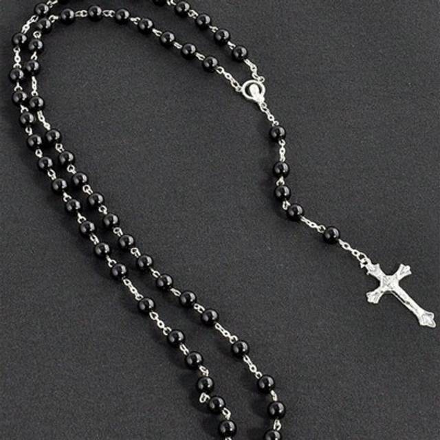 SHEIN 1pc Minimalist Faux Pearl Long Handmade Necklace, Unisex Quality Tasseled Sweater Chain
