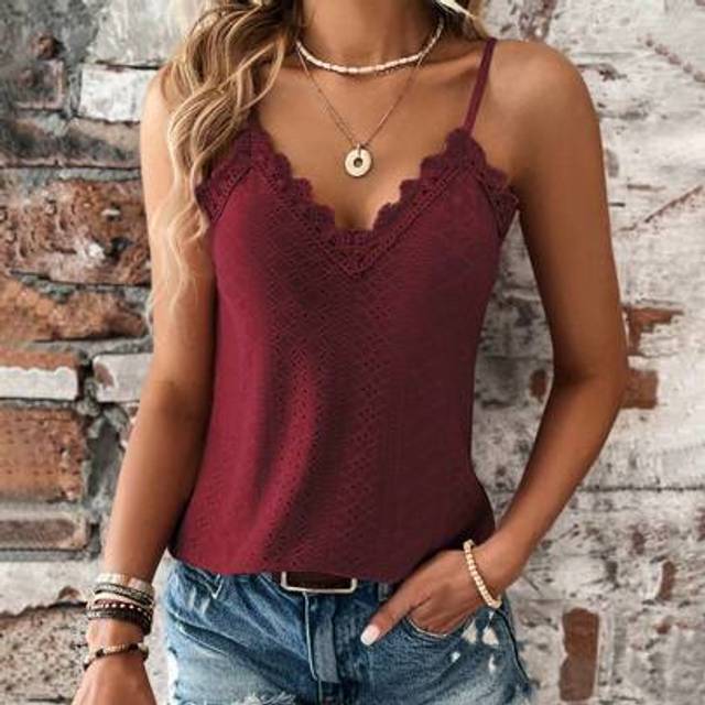 Calvaya Women&#39;s Solid Color Minimalist Fashion Casual Tank Top, For Everyday Wear