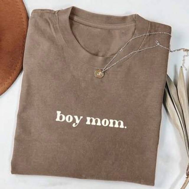 INAWLY Plus Size Women&#39;s Casual Letter Graphic Loose Round Neck T-Shirt, Summer