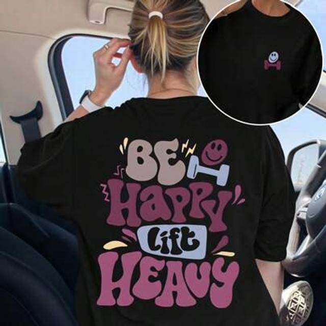 SHEIN Fun Gift For Fitness Enthusiasts, Interesting Weightlifting T-Shirt, Workout Tee, Round Neck Short Sleeve Design, Suitable For Daily Casual, Sports &